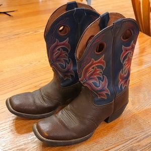 Justin Square Toe Cowboy Boots
